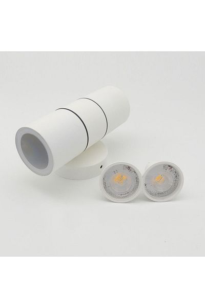 Sunlight Reversible Indoor and Outdoor Wall Sconce White LED Bulb Included