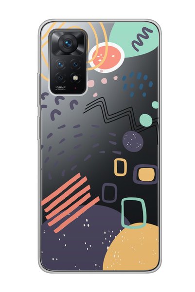 Spoyi حافظة هاتف شفافة بتصميم نمط Xiaomi Redmi Note 11 Pro