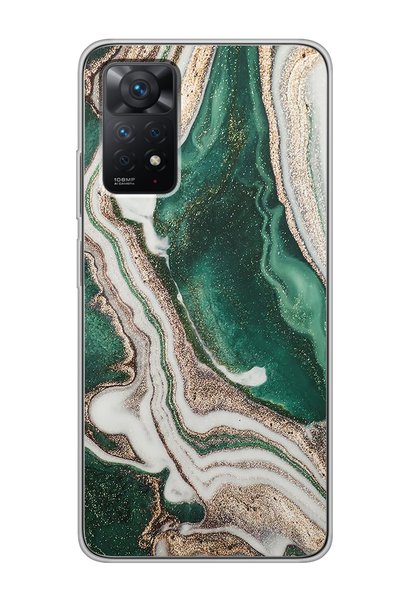 Spoyi حافظة هاتف شفافة بتصميم الشاطئ الأخضر لهاتف Xiaomi Redmi Note 11