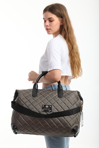 Fiyaka Büyük Boy Nakışlı Valiz Mp-1203 Gri
