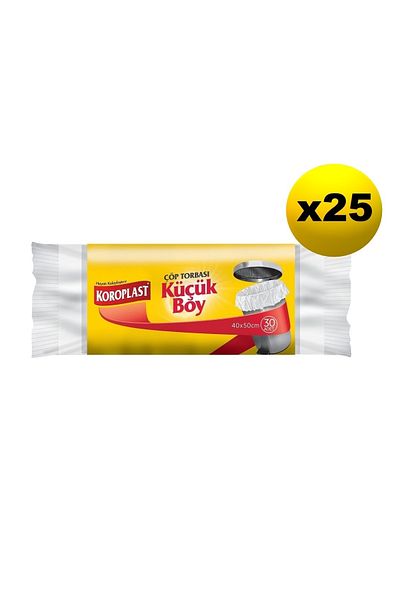 Koroplast Strong Small Size 30 Piece Garbage Bag x 25 Pack