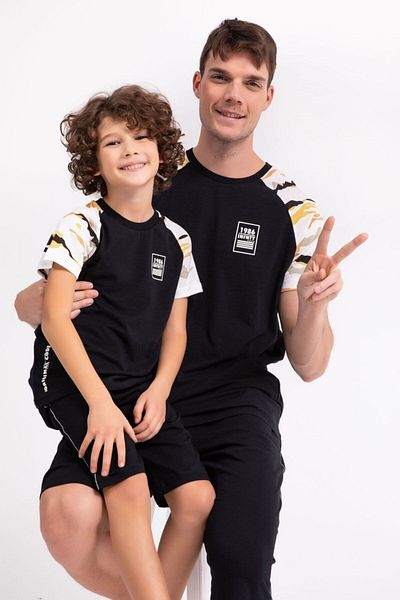 Rolypoly Infnty Black Boy Bermuda Suit Rp2729-c Msd