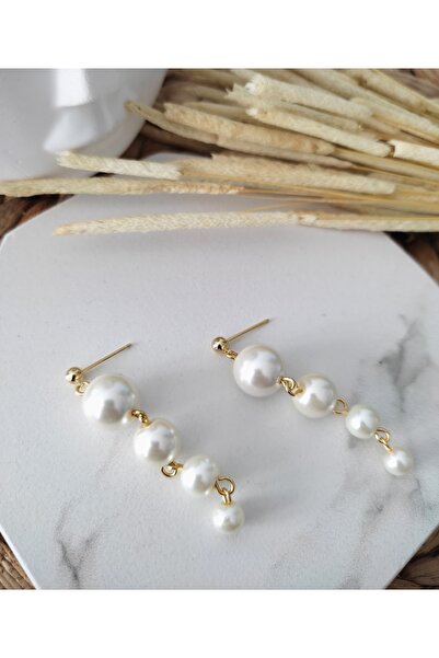 HALHALMILL Kadın Inci Sallantılı Küpe