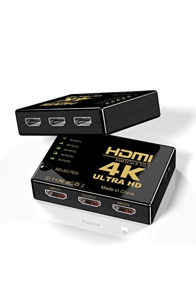 aogo 5 Port Hdmi Switch Kumandalı Hdmı Seçici 5 Giriş 1 Çıkış Hdmi Çoğaltıcı ...