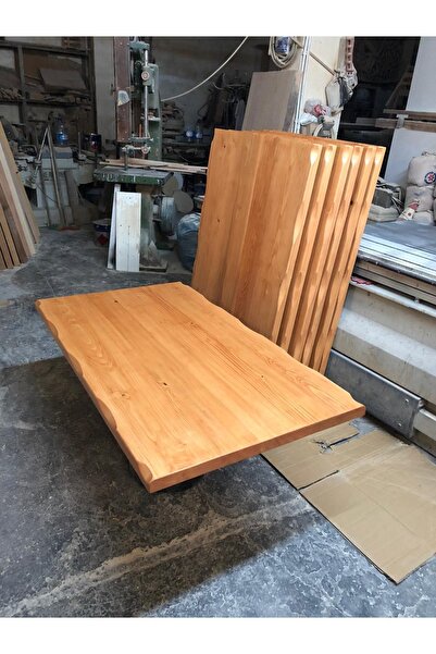 Bintaş Mobilya Ahşap Masif Kütük Masa Üstü 120x75.cm