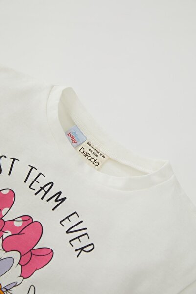 DeFacto Dívčí tričko Disney Mickey & Minnie Crew Neck s krátkým rukávem