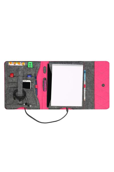 Ju Yaratıcı Tasarım Keçe Tablet Çanta Organizer Samsung Asus Lenovo Tüm Marka...