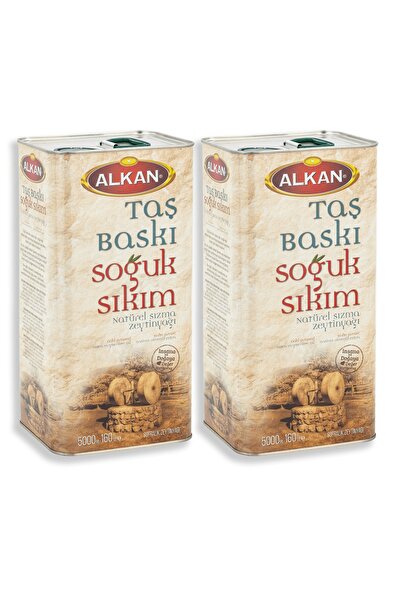 Alkan Taşbaskı Soğuk Sıkım Zeytinyağ Kampanyası 10 Litre