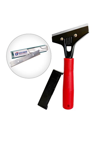 Floor Scraping Apparatus Extra 10-Piece Razor Red