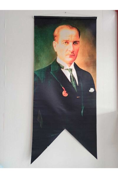 Atatürk Posteri Saten 100x300