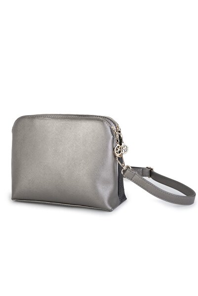 By Hakan Nas Bag-933 Поло з візерунком, сумочка через плече, жіноча сумочка, сіро-чорна