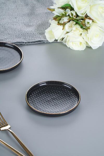 ACAR Nordic Trend Black Tekli Siyah Tabak - 13 Cm Mst262