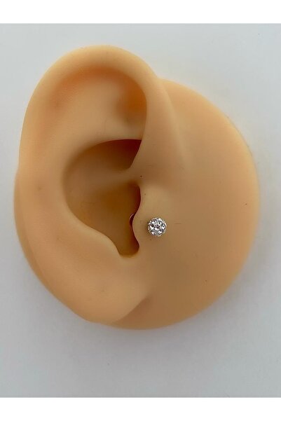 Arescollection Cerrahi Çelik Şambala Gold Renk Tragus Helix Kıkırdak Piercing