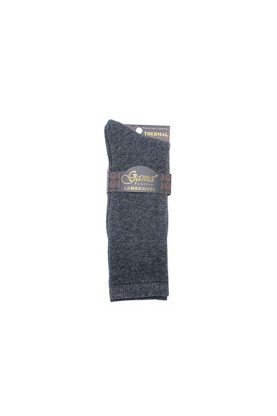 Gama Men's Dark Gray Lamb Wool Thermal Socks278900370-1