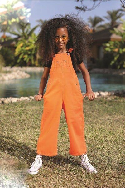 Escabel Kız Çocuk Bol Paçalı Salopet Pantolon