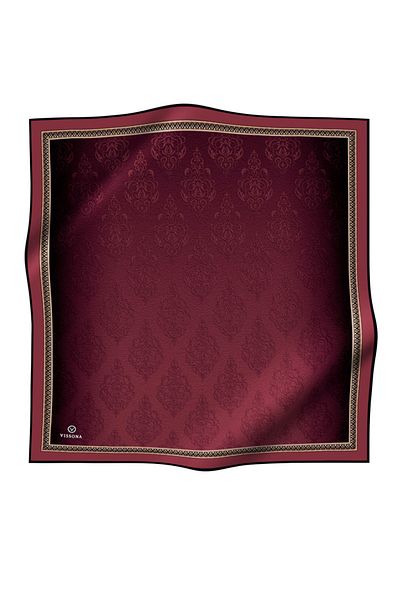 Vissona Γυναικείο Twill Μεταξωτό Κασκόλ Claret Red