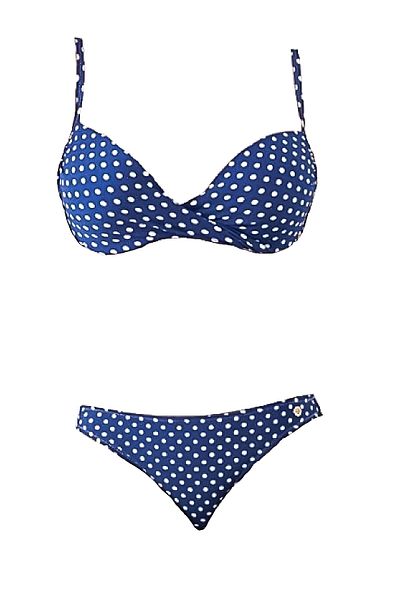 Blackspade Σετ μπικίνι με αφαιρούμενο στήριγμα πουά Navy Blue