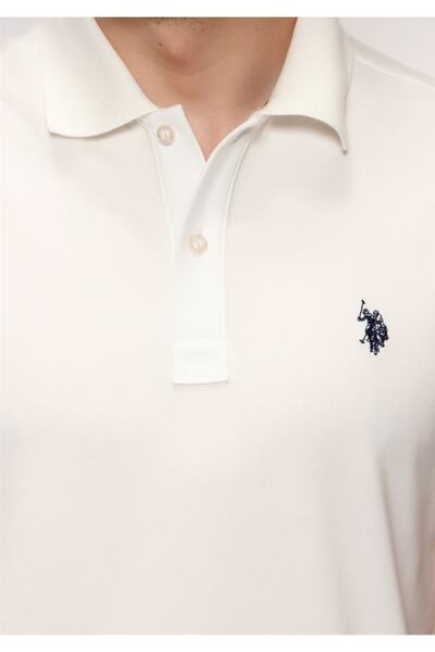 U.S. Polo Assn. Ανδρικό μπλουζάκι Polo Neck Slim Fit Beige