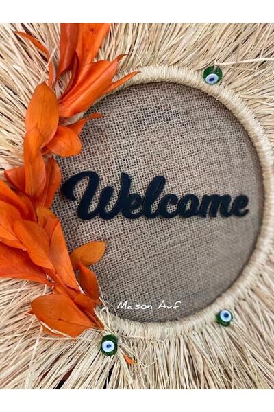 Maison Avf Στολίδι τοίχου πόρτας με κακό μάτι - Raffia M100