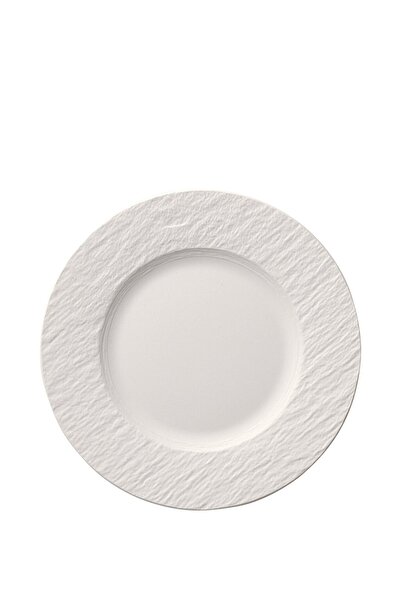 Villeroy & Boch Manufacture Rock Blanc Beyaz Porselen Düz Tabak 22 cm