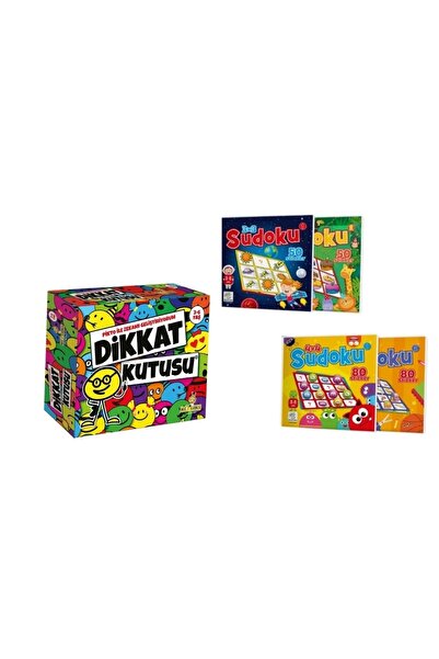 yükselen zeka 3-6 Yaş Dikkat Kutusu Ve Stickerli Sudoku
