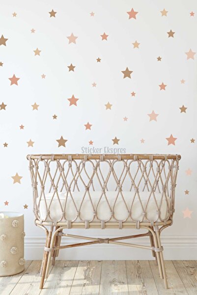 Sticker Ekspres 150 Adet Boho Yıldızlar Çocuk Odası Sticker Seti
