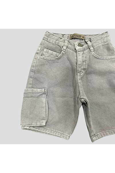 Jack Lions Αγόρι γκρι τζιν σορτς