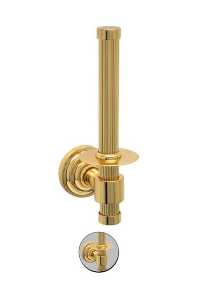 Maya Line Pvd Gold Spare Paper Holder 100% Brass