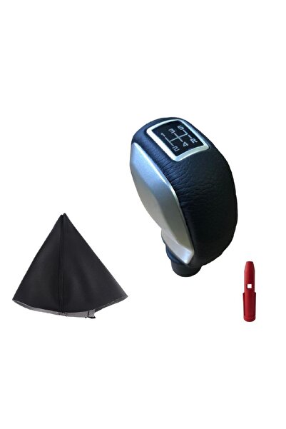 Moda Garage Citroen C-elysee Deri Kaplama Gri Spor Vites Topuzu Ve Körüğü