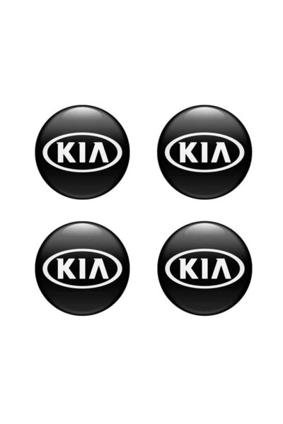 GARDENAUTO Kia Logo Wheel Torpedo Steering Wheel 12 mm Drop Sticker Logo Set 8 Pieces