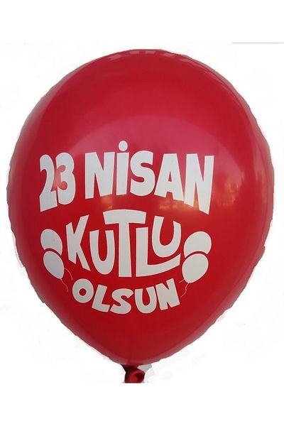 İrem Parti Dükkanı 23 April Printed Balloon 10 Pieces