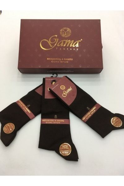Gama Çorap 3 τεμάχια Mercerized + Bamboo Blended 100% Natural Nylon Λεπτές καλοκαιρινές ανδρικές κάλτσες
