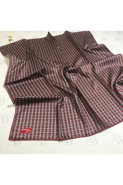Armine Sport Geometric Patterned Twill Scarf