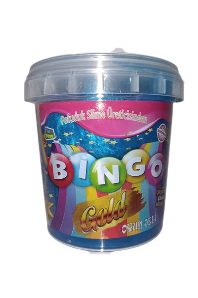 ümit toys B I N G O G O L D سلايم معدني معطر بالفواكه قطعة واحدة 140 جرام سلايم أزرق
