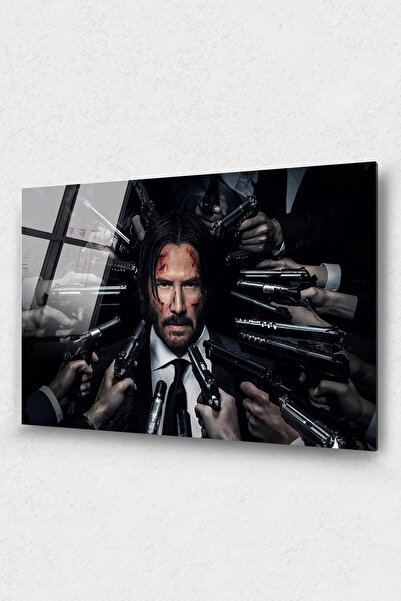 Genel Markalar John Wick Cam Tablo, Film Tablo, Aktör Tablo, Duvar Dekor, Büy...