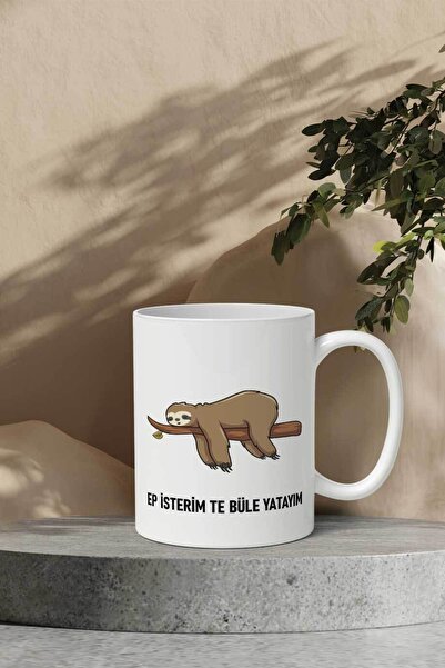 Gizeo Concept Ep Isterim Te Büle Yatayım Mottolu Kupa Bardak