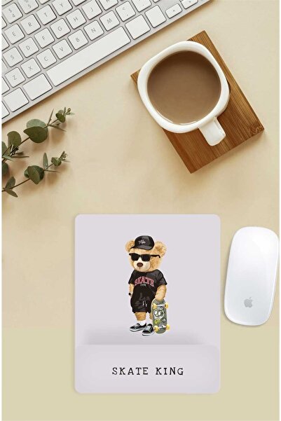 Gizeo Concept Mouse Pad cu model Skate Teddy cu suport pentru încheietura mâinii