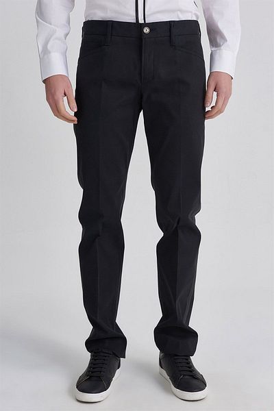 Versace Versus Normal Waist Men's Fabric Trousers