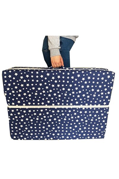 Vip Home Concept Market Ürünleri Katlanır Yer Yatağı Sünger Yatak Lacivert Yıldız 80x180 Cm-6 Cm Tek Kişilik