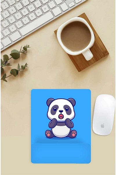Gizeo Concept لوحة ماوس بنمط Confused Panda مع دعم للمعصم