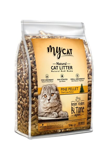My Cat Natural Pine Pellet Özel Doğal Çam Pelleti Kedi Kumu 2 Kg