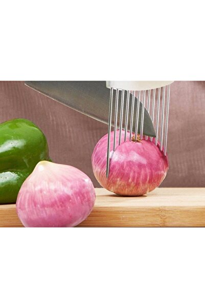 FırsatYeri 2 Adet Parmak Koruyucu Soğan Domates Tutucu Dilimleyici Doğrayıcı Aparat