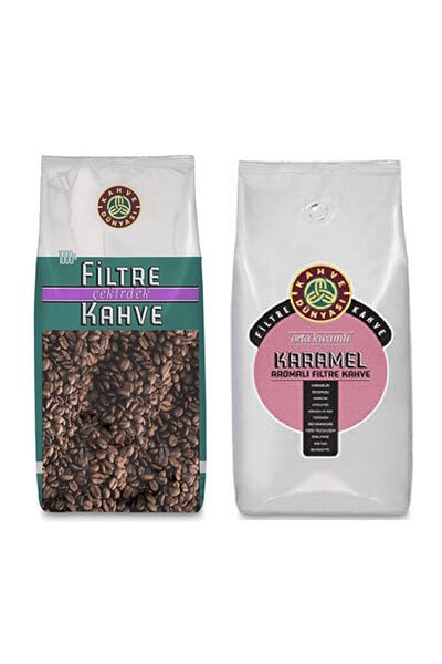Kahve Dünyası Core Filter Coffee 1 Kg And Caramel Flavored Core Coffee 1 Kg Opportunity Package