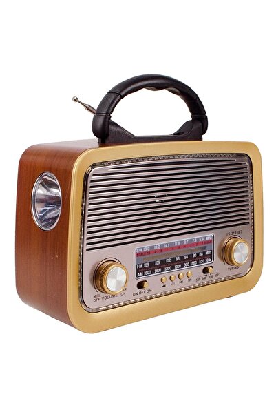 JUNGLEE Fm Radyolu Fenerli Bluetooth Hoparlör Radyo Sd Kart Usb Girişli Mp3 M...