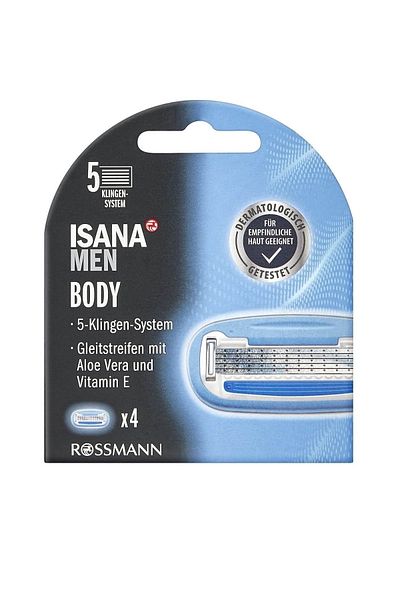 ISANA MEN Replacement Shaving Razor - 5 Blades - 1 piece