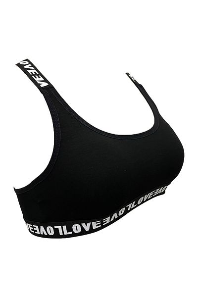 HNX Μαύρο Love Elastic Bustier Brazilian εσώρουχα Γυναικεία αθλητικά εσώρουχα