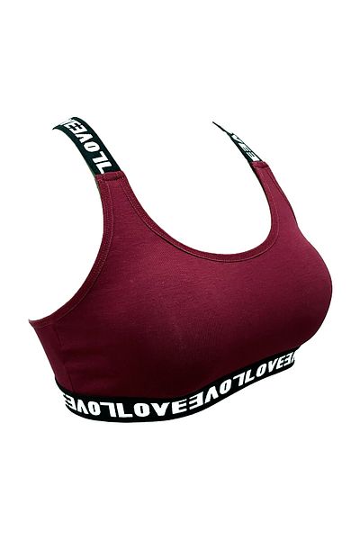 HNX Βουργουνδία Love Elastic Bustier Brazilian εσώρουχα Γυναικεία αθλητικά εσώρουχα