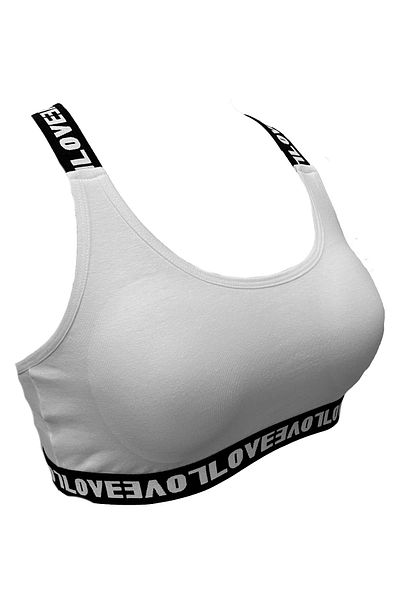 HNX Λευκό Love Elastic Bustier Brazilian εσώρουχα Γυναικεία αθλητικά εσώρουχα