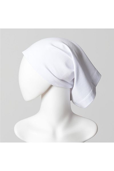 ipekistanbul Straight Pipe Bonnet Long Size - White