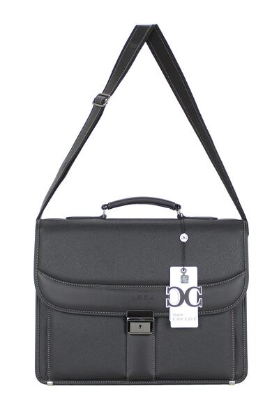 Case Club Μαύρη τσάντα ώμου Document Model Lock Mechanism A4 Compatible 15.6 ...